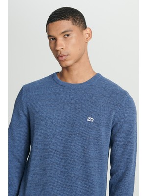 Lee Value Coll. M Crew Neck Knitwear Erkek Kazak L212149400 Blue