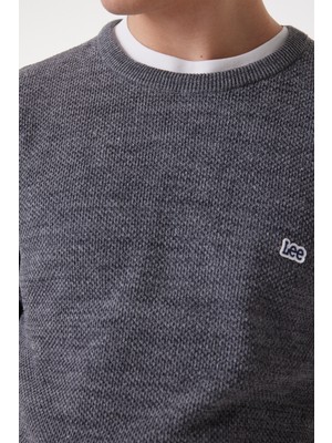 Lee Value Coll. M Crew Neck Knitwear Erkek Kazak L212149035 Gray