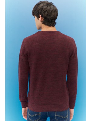 Lee Value Coll. M Crew Neck Knitwear Erkek Kazak L212149810 Wine