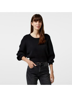 Nautica Kadın Siyah Regular Fit Kazak 47S005T.0TB