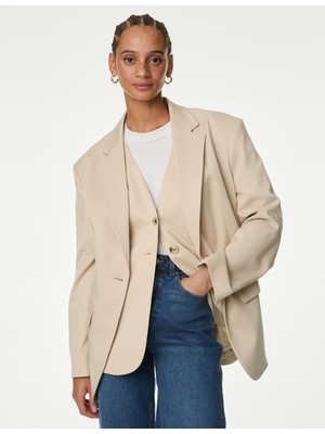 Relaxed Fit Blazer Ceket