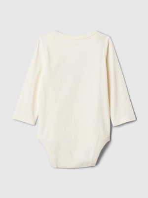 Bebek Kırık Beyaz Gap Logo Bodysuit