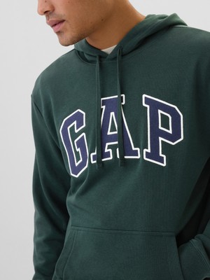 Erkek Yeşil Gap Logo Fransız Havlu Kumaş Sweatshirt