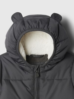 Bebek Siyah Coldcontrol Max Puffer Şişme Snowsuit Tulum