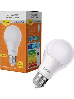 Caddemia PMLED-12V E27 850LMN 10 Watt 12 Volt 6500K Beyaz LED Ampul (4434)