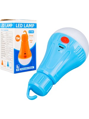 Caddemia Şarjlı Çakarlı LED Ampul (4434)