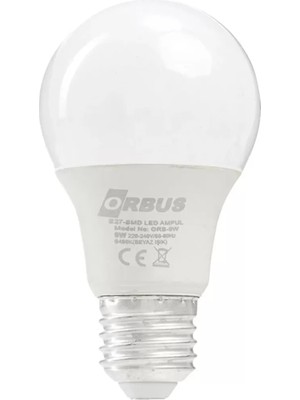 Caddemia Orbus ORB-9W E27 9 Watt 800 Lümen Beyaz LED Ampül (4434)