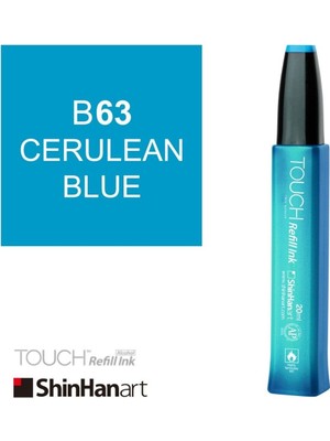 Shinhan Art Touch Ink Bazlı Mürekkep 20ML B63 Cerulean Blue