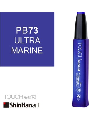 Shinhan Art Touch Ink Alkol Bazlı Mürekkep 20ML PB73 Ultra Marine