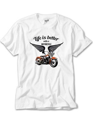 Vintage Harley Davidson Beyaz Tişört