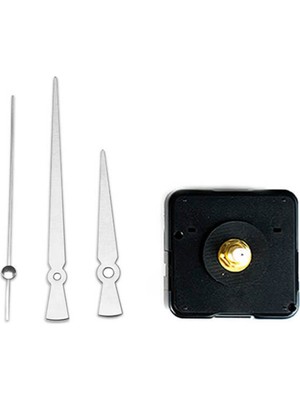 Mediterian Siyah Metal Saat Mekanizması, Akrep ve Yelkovan, Şık ve Kaliteli Tasarım, 5x5 Boyut