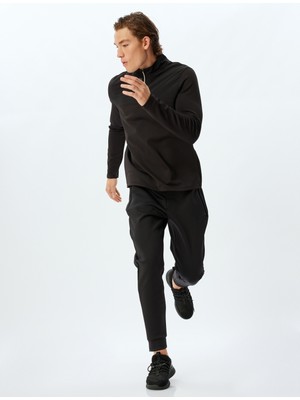 Koton Spor Eşofman Altı Jogger Beli Bağcıklı Fermuarlı Cep Detaylı