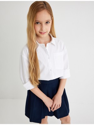 Koton Basic Okul Gömleği Uzun Kollu Pamuklu