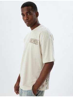 Koton One Piece Tişört Lisanslı Kısa Kollu Bisiklet Yaka Pamuklu