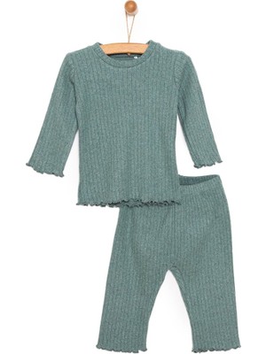 HelloBaby Kaşkorse Uzun Kol Pijama Takımı Kız Bebek