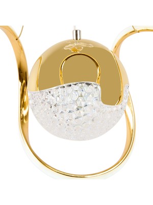 Nisa Luce Harmony Ledli Avize - Gold - 70 cm