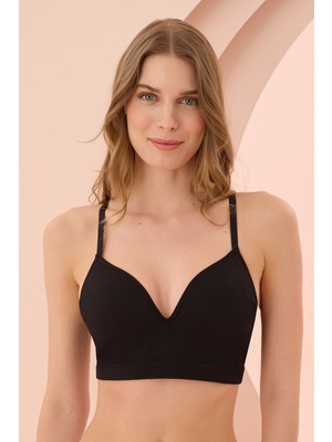 Nbb Siyah Dikişsiz Dolgusuz Sütyen