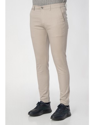 White Stone Barcelos P2301 Slim Fit Pamuklu Likralı Gabardin Pantolon A.gri