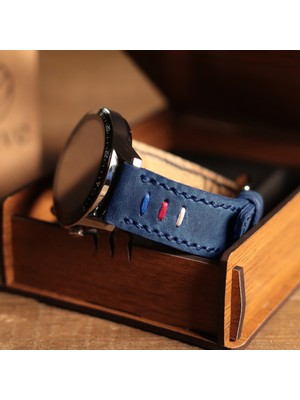 Vagave Huawei Watch Deri Kordon Watch GT5 / GT4 Gt 2 3 4 5 Pro 46mm Se 2e Elite Gt2 E Gt2e Gt2pro Gt3 Pro Gt3pro Huawei Watch 4 Pro Ultimate Deri Kordon Kayış 46 22mm Mavi