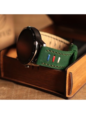 Vagave Huawei Watch Deri Kordon Watch GT5 / GT4 Gt 2 3 4 5 Pro 46mm Se 2e Elite Gt2 E Gt2e Gt2pro Gt3 Pro Gt3pro Huawei Watch 4 Pro Ultimate Deri Kordon Kayış 46 22mm Yeşil