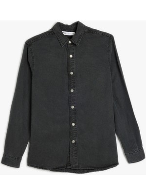 Koton Kot Gömlek Ceket Basic Pamuklu