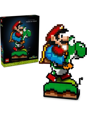 LEGO® Super Mario™ Super Mario World™: Mario ve Yoshi 71438 - Yetişkinler için Koleksiyonluk Yaratıcı Yapım Seti (1215 Pr)