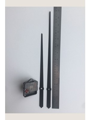 Mediterian Modern yuvarlak uzun siyah akrep yelkovan saat parçası