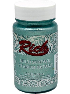 Rich Multi Surface Titanium Metalik Boya 90 cc Su Yeşili 2550