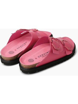 Genuins Kadın Terlik Galıa G104836 Genuins Leather Fuchsia