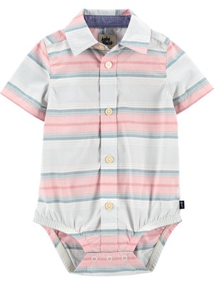 Oshkosh Erkek Bebek Kısa Kollu Gömlek Body