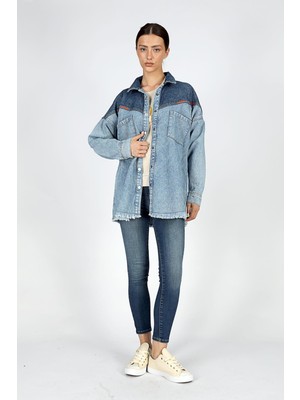 Lee Cooper Donde Kadın Jean Ceket