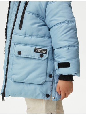 Stormwear: Kapüşonlu Puffer Şişme Mont (2-7 Yaş)