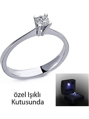 Ejoya 0,13 Ct Tektaş Pırlanta Yüzük 74084