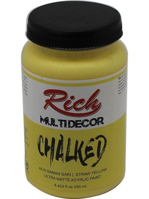Rich Multi Decor Chalked Akrilik Boya 250 cc Saman Sarı 4516