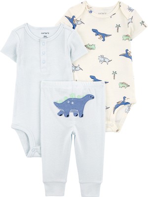 Carter's Erkek Bebek Body Pantolon Set 3'lü Paket
