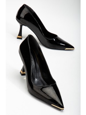 Suins Shoes Suins Clair Model Kadın Topuklu Burnu Taşlı Stiletto Ayakkabı
