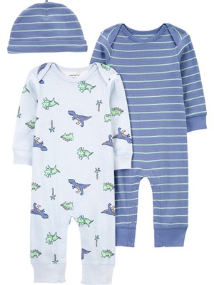 Carter's Erkek Bebek Tulum Set 3'lü Paket
