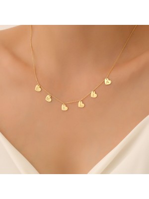 Nox Jewelry 925 Ayar Gümüş Kişiye Özel Sallantılı Isimli Kalp Kolye - CN00358