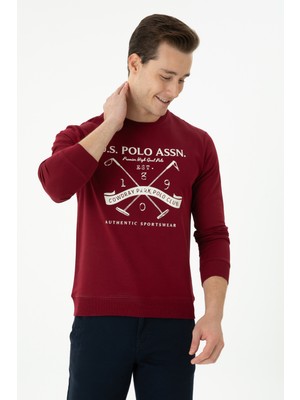 U.s. Polo Assn. Erkek Bordo Sweatshirt 50270805-VR014