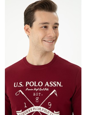 U.s. Polo Assn. Erkek Bordo Sweatshirt 50270805-VR014