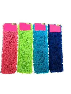 Mediterian Renkli 50 cm Mikrofiber Mop Takımı, 130 cm Alüminyum Profilli, Hafif ve Dayanıklı Set