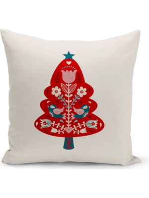 Bertille Home Yılbaşı Serisi Çift Tarafı Dijital Baskılı  8'li Kırlent Kılıfı Seti (Christmas Noel Cushion Cover)