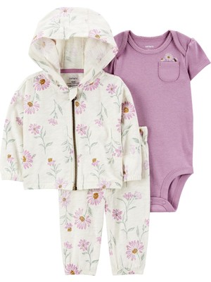 Carter's Kız Bebek Hırkalı Set 3'lü Paket