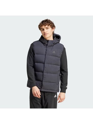 adidas Erkek Helionic Hooded Down Siyah Yelek IX8113