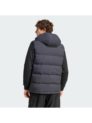 adidas Erkek Helionic Hooded Down Siyah Yelek IX8113