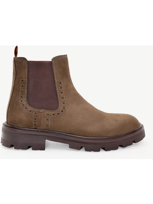 Yargıcı Lastikli Deri Bot