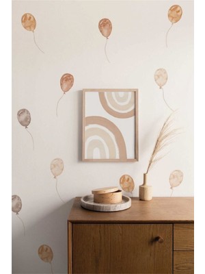 Mediterian Renkli Balonlar 45 adet çocuk ve bebek odası duvar sticker seti, çok renkli, 5+ parça