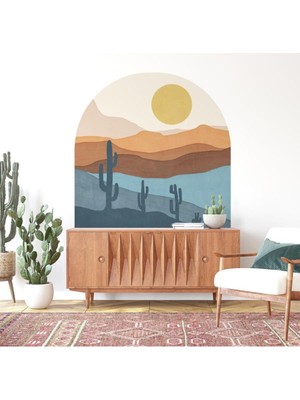 Mediterian Desert Bohem Arch Kemer Duvar Stickerı