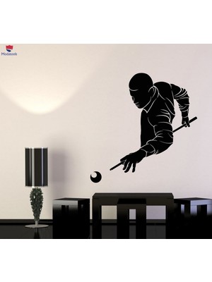 Mediterian Oyun Alanı Duvar Sticker Bilardo Kulübü Oynayan Adam Oyun Odası Isteka Çıkartmaları