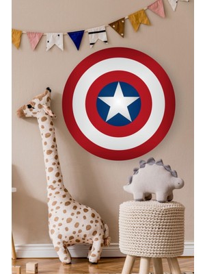 Mediterian 60x60 cm Eğlenceli Süper Kahraman Temalı Renkli Duvar Sticker